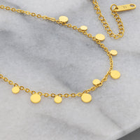 Tiny Charm Necklace - Round
