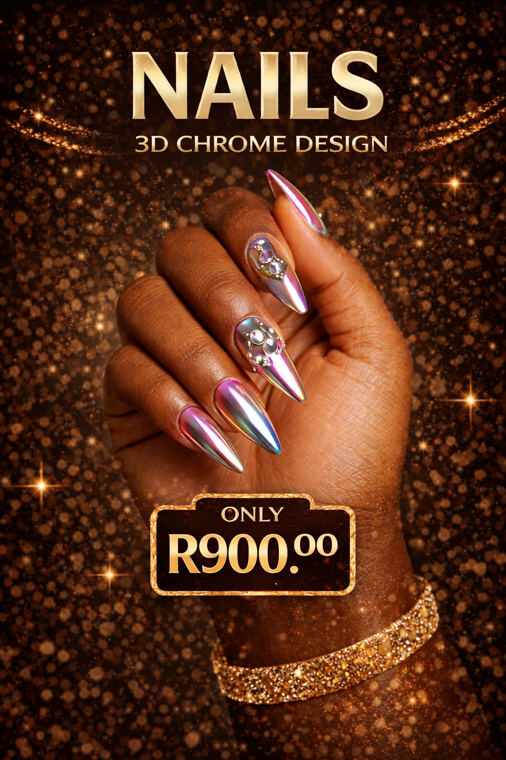 3D chrome Design
