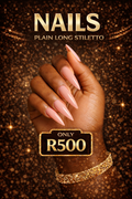 Plain long stiletto